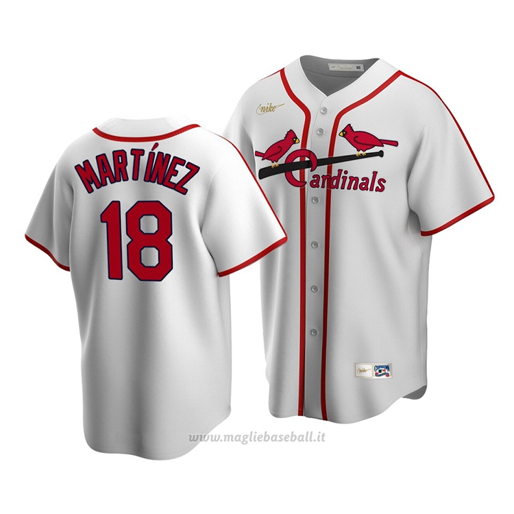 Maglia Baseball Uomo St. Louis Cardinals Carlos Martinez Cooperstown Collection Primera Bianco